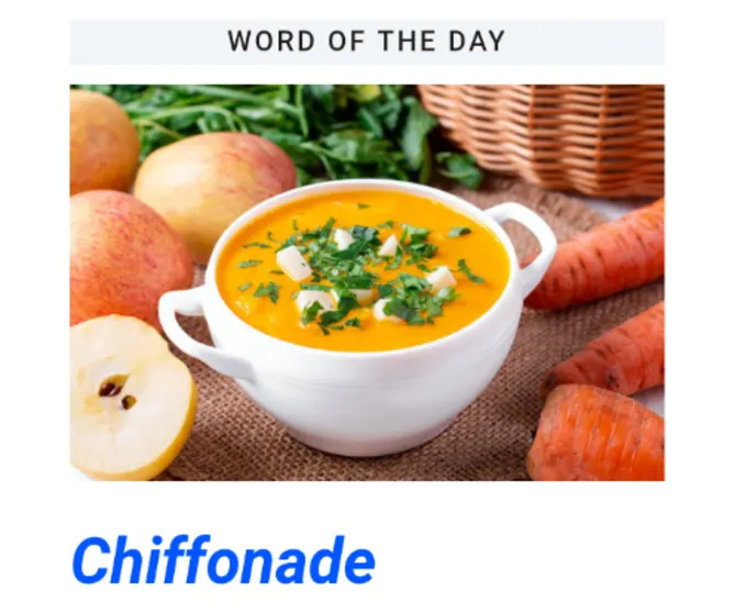 What do you think Chiffonade means?