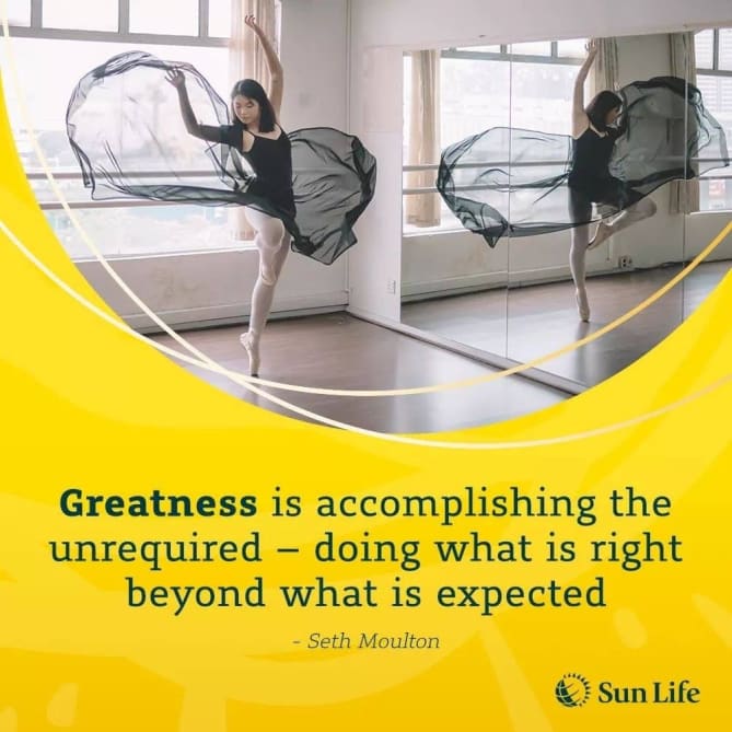 The extra effort in everything you do is what gains the trust of others and other values that come along the way.