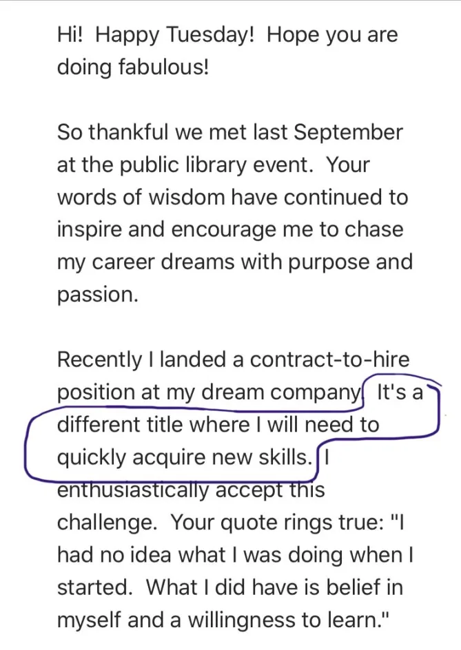 SHE GOT THE JOB!!!!