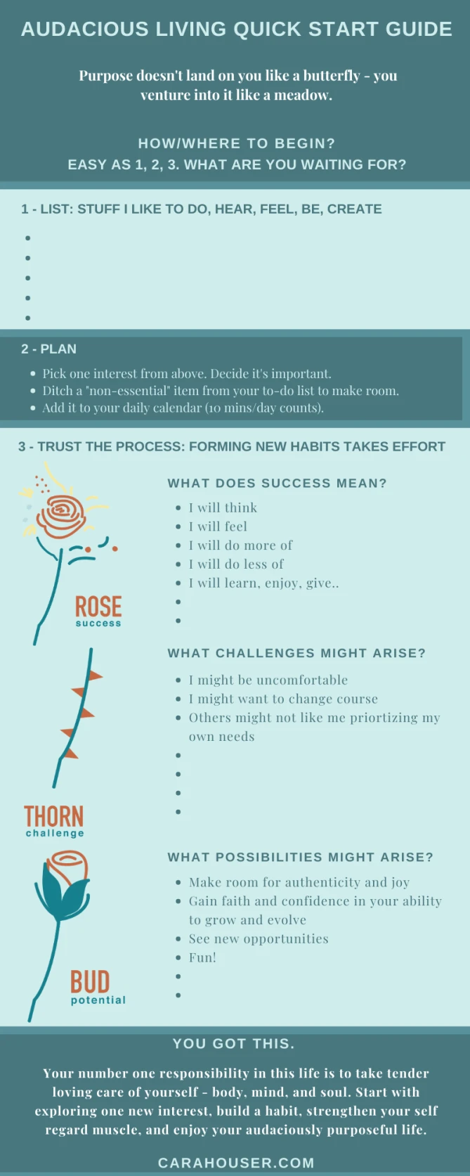 How to find your purpose (hint, it doesn't magically appear) 
