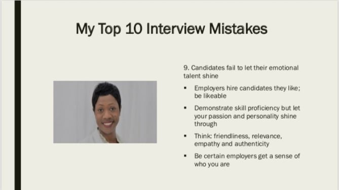 I’m facilitating an “Interviewing and Negotiation” session Saturday in conjunction with NBMBAA Charlotte and cannot wait!