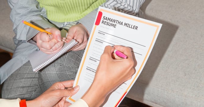 I always start my resume bullets with verbs and use the same tense for consistency...