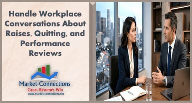 Handle Workplace Conversations About Raises, Quitting, and Performance Reviews 
