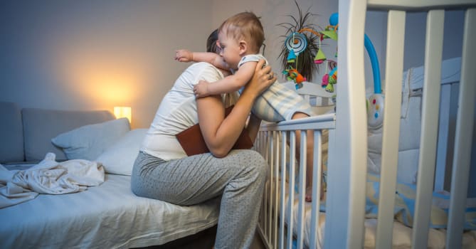 I struggled with vicious sleep deprivation after both my kids were born.