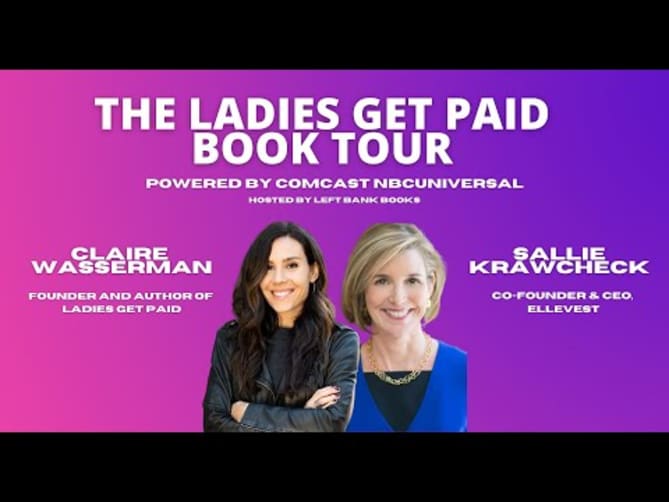 I'd recommend checking out the Ladies Get Paid fireside chat with Sallie Krawcheck!