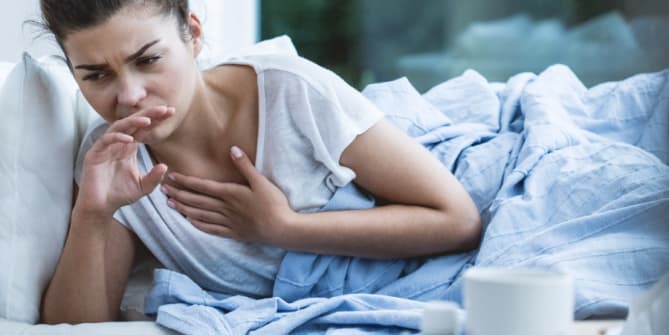 woman who is ill