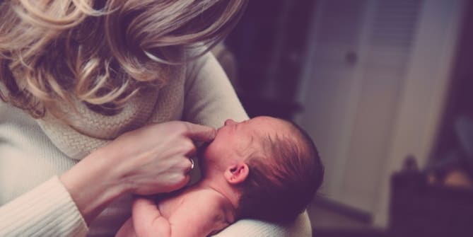 mother and newborn