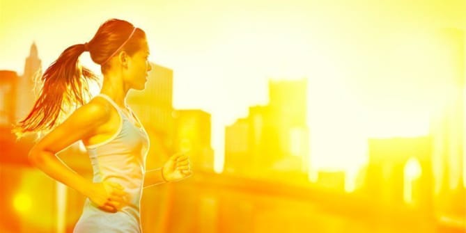 woman running