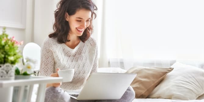 Woman on laptop