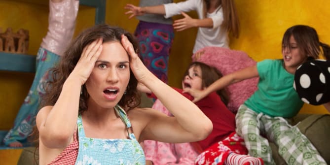 Stressed out mom