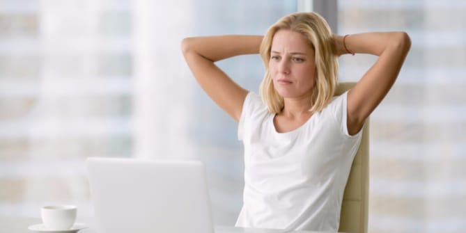 Stressed out woman
