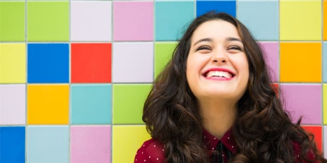 Optimistic woman