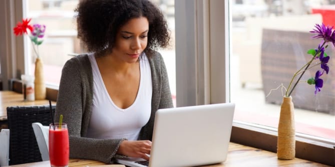 Woman on laptop