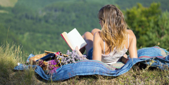 Young woman reading