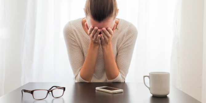 Stressed woman