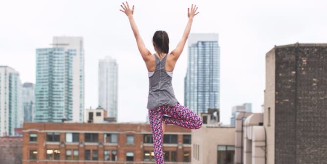 Woman doing yoga