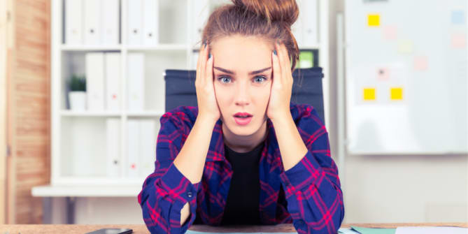 Stressed woman