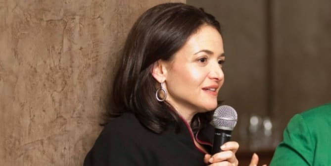 Sheryl Sandberg speaking