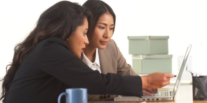 Women working together