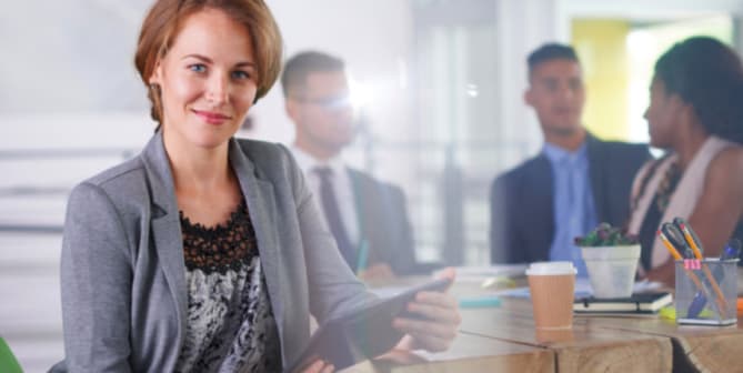 woman at work
