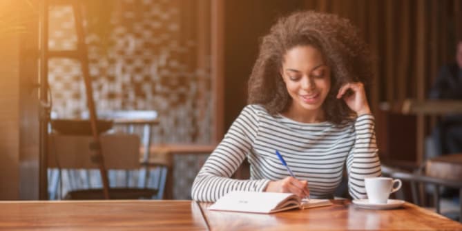 woman thinking about future