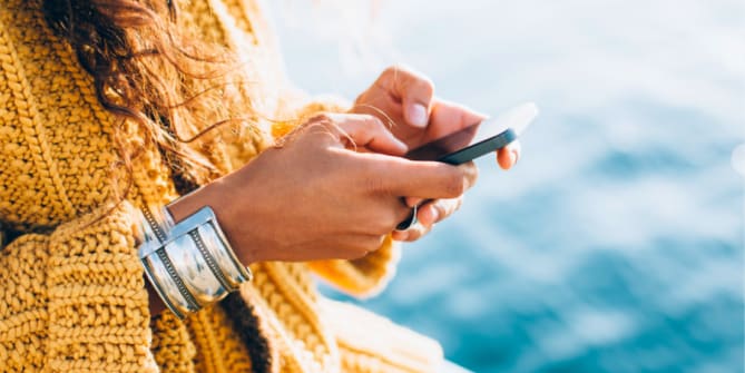 Woman on cellphone