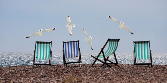 Paid time off at beach