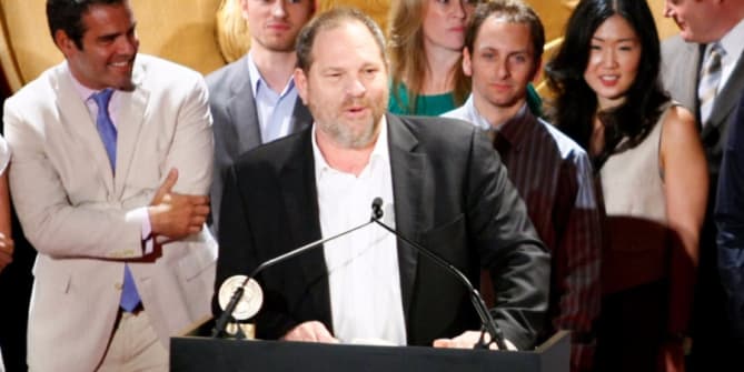 Harvey Weinstein speaking at Peabody Awards