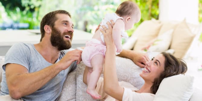 Parents and baby