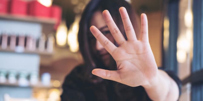 Woman Saying No