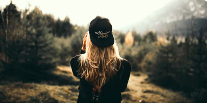Contemplative woman