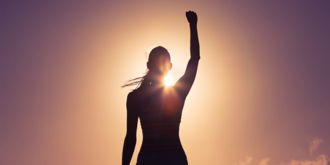 Woman at the top