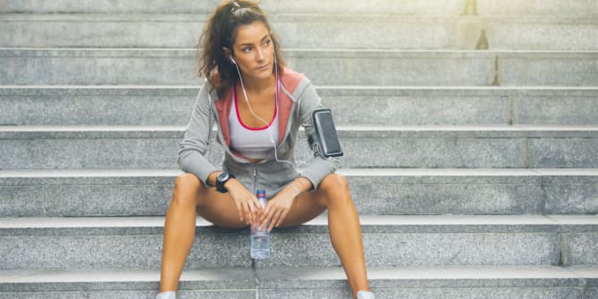 Woman Exercising