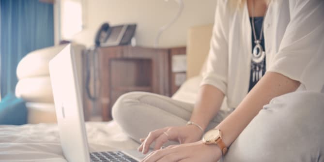Woman Typing