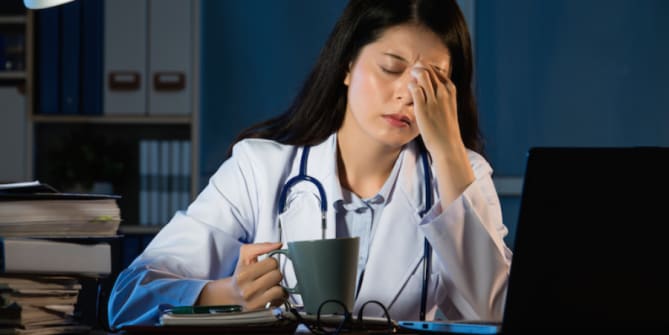 Tired Nightshift Doctor