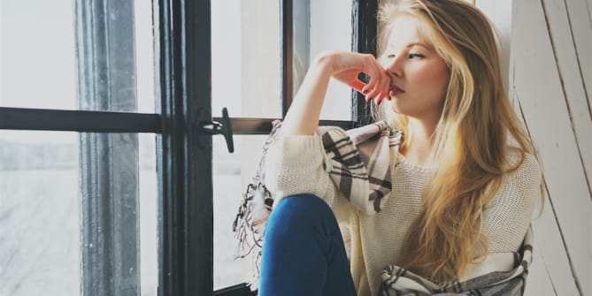 Woman thinking