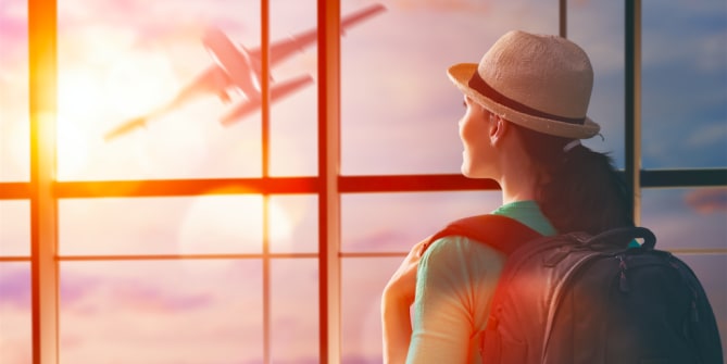 Woman at airport