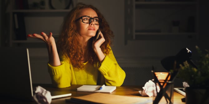 stressed woman