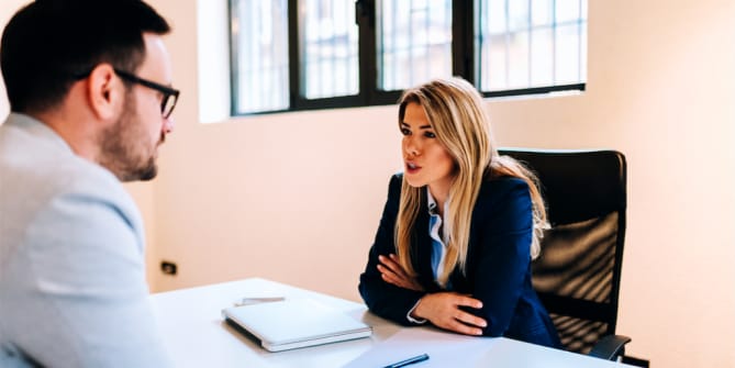 Woman manager at work