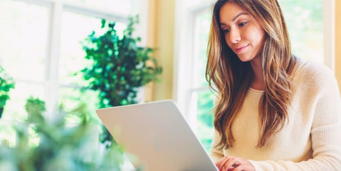 Women looking at laptop