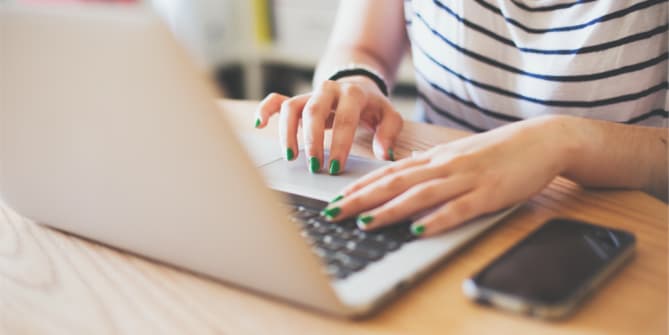 Woman on laptop