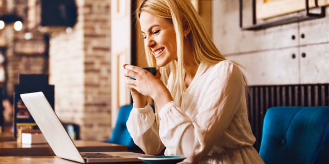 woman on laptop