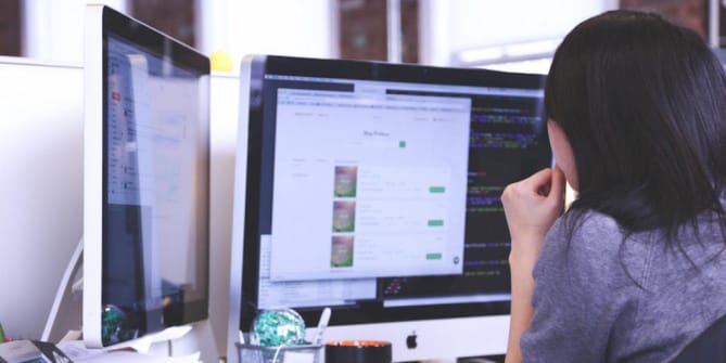 Woman Coding