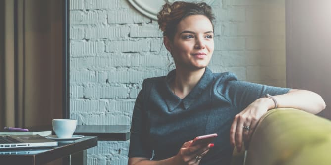 woman job searching
