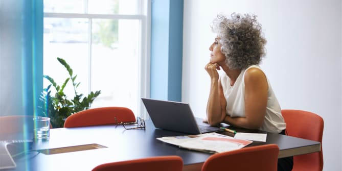 Woman at work
