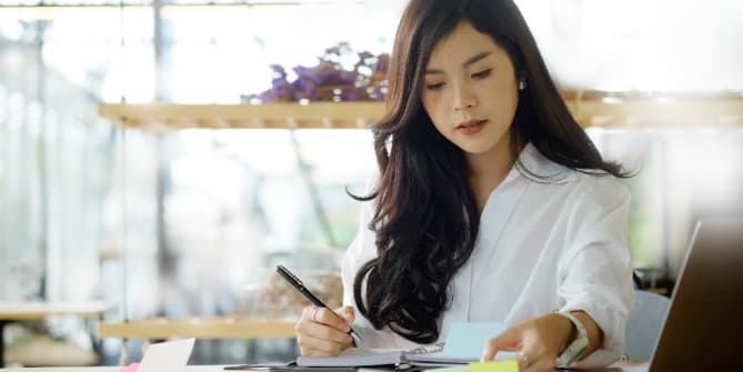 woman at work