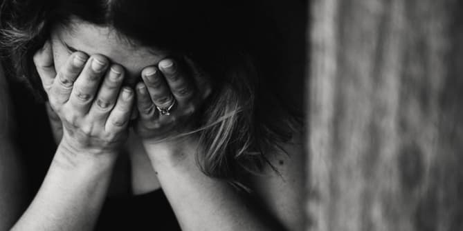 depressed woman