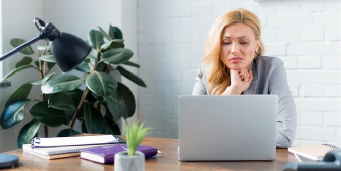 stressed woman