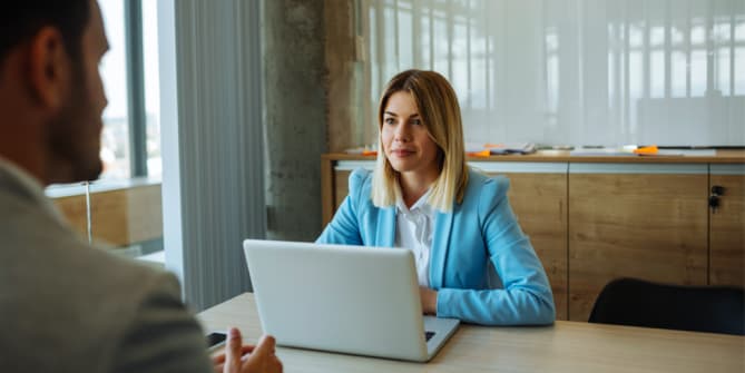 women conducting an interview