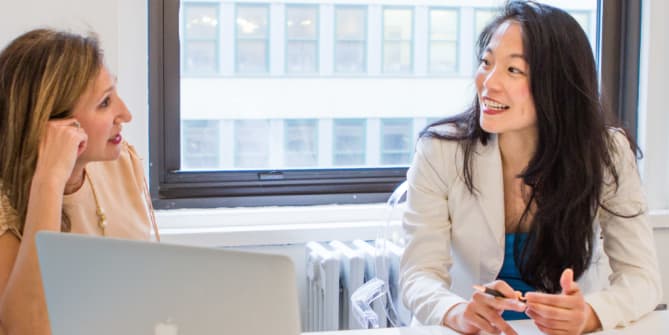 Fairygodboss Co-Founders Romy Newman & Georgene Huang